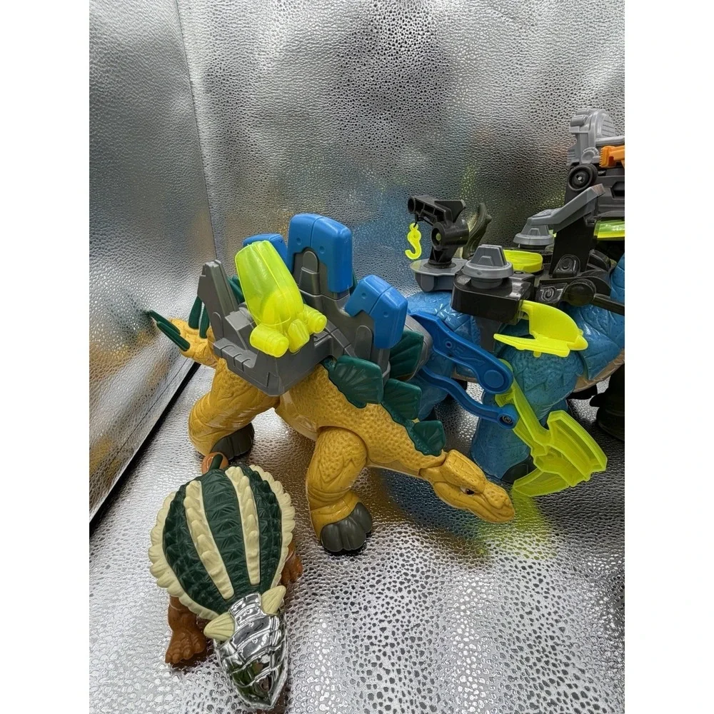 Huge Fisher Price Imaginext Jurassic World Dinosaur Lot T-Rex Tested And Works